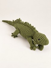 Handmade Crochet Green Iguana Amigurumi Plush Reptile 13  