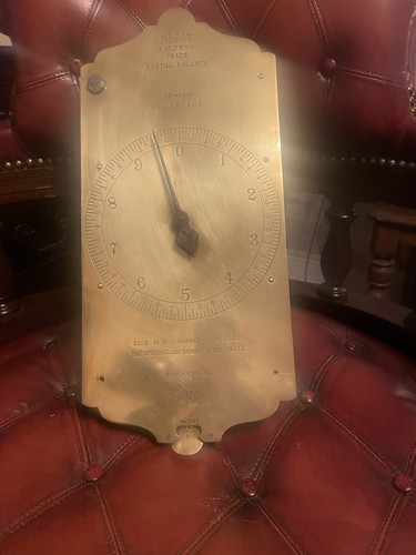 Antique BRASS SCALES c1900 SALTER'S Huge No.60T Valance To Weigh 30lb By 1oz