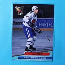 1992-93 Fleer Ultra #179 Joe Sakic - Quebec Nordiques