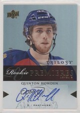 2013-14 Upper Deck Trilogy Rookie Premieres Level 3 2/49 Quinton Howden Auto 7i6