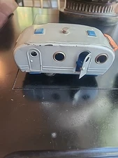 Vintage SSS Japan Tin Toy Litho House Trailer Camper Awning Moveable Door