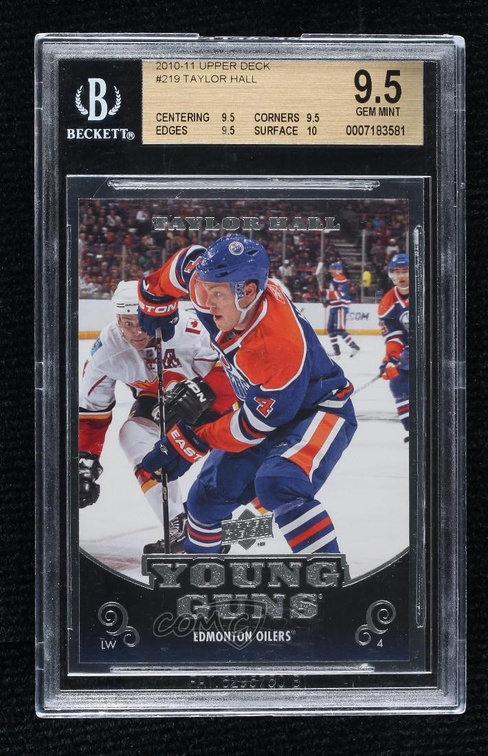 2010-11 Upper Deck Young Guns Taylor Hall #219 BGS 9.5 GEM MINT 1q2