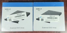 Lot of 2 AMICOOL A11 EXTERNAL DVD DRIVES *NEW, SEALED, WORN PLASTIC*