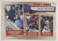 2019 Big League Stat Kings Nick Markakis Christian Yelich Freddie Freeman 5ta
