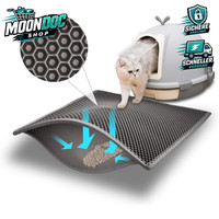 Katzenklo Matte Waben Design Wasserdicht 61X38 Cm Unterleger FüR Katzentoilette