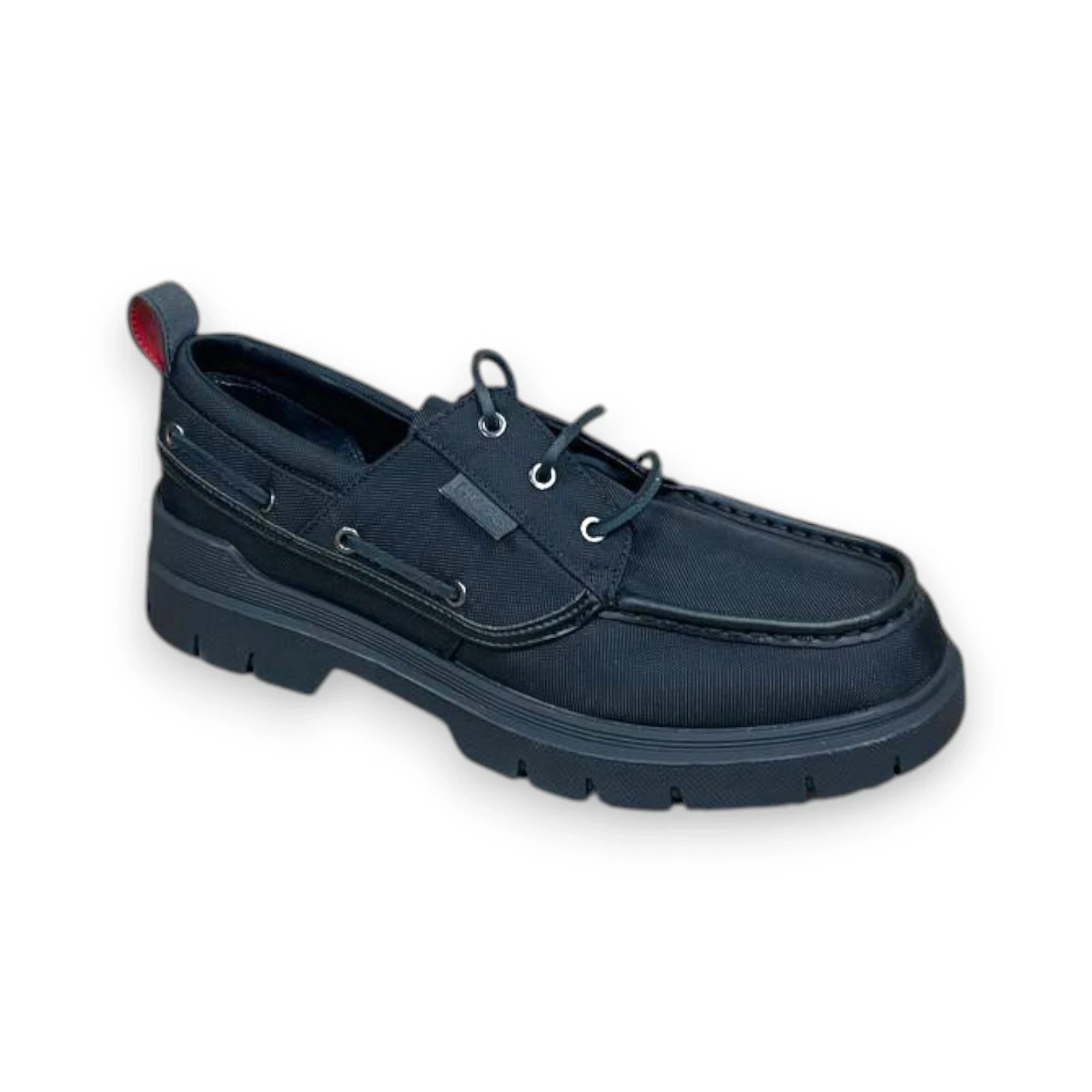 BOSS Ryan Mocc Mens Casual Shoes Black Canvas Moc Toe US 9 MSRP 209 20490₽