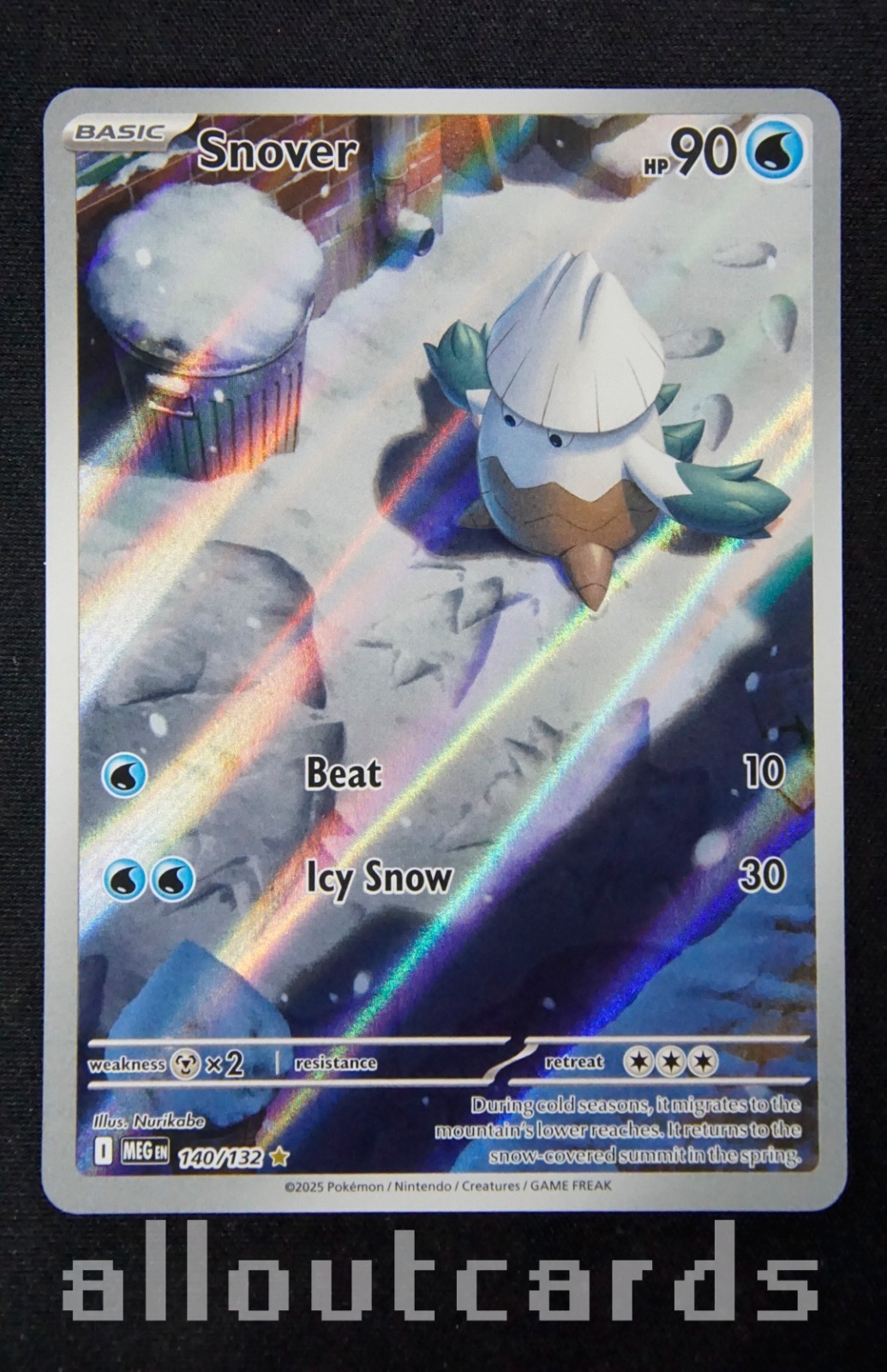 Snover 2025 Mega Evolution #140/132 Illustration Rare Price Guide - Sports Card Investor Snover 2025 Mega Evolution #140/132 Illustration Rare Price Guide - Sports Card Investor