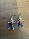 Vintage Enamel Scarecrow Earrings | Fall Harvest Halloween Costume Jewelry