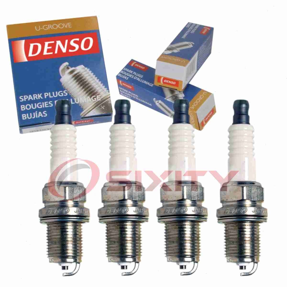 4 pc Denso Standard U-Groove Spark Plugs for 1993-1995 Mitsubishi Expo 2.4L eo