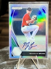 2021 Panini Prizm Draft Picks #PDP29 Maddux Bruns Base Autographs Silver Prizm