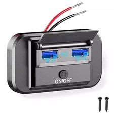 USB C Steckdose 12V/24V 55W QC & QC 3.0 USB KFZ Ladeger�t Dose f�r Auto Boot LKW
