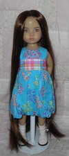Monique CUSTOM MADE Doll Wig SZ 7/8 BROWN VERY Long Straight Hair NO Bangs SALE
