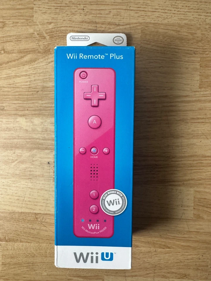 NINTENDO Wii U REMOTE MOTION PLUS PINK CONTROLLER - OEM - NEW SEALED - RARE! - Image 2 of 4