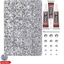 33000Pcs Silver Clear Rhinestones for Bedazzling, Bedazzler Kit with Flatback...