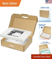 Laptop Shipping Box with Protection Foam for up to 17 Inches Notebook, Cardbo...