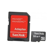 Mobile MicroSDHC Class 4 Flash Memory Card with SD Adapter - Retail 32GB