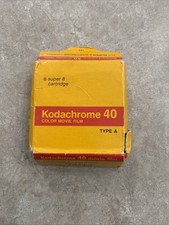 Kodachrome 40 Color Movie Film 50 ft Super 8 Cartridge- Type A KMA464