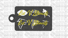 New Falcon Football Combo Stencil