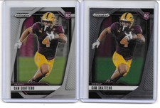 2 2025 Panini Prizm Draft Picks Cam Skattebo Silver Prizm & Base RCs #9