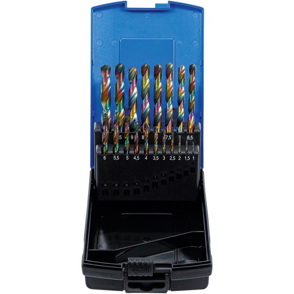 Bgs 2014 Spiralbohrer-Satz Hss Cobalt-Beschichtet 1-10Mm 19-Tlg. 0 5Mm Steigend-image