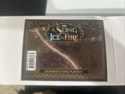 CMON Song of Ice & Fire Mummer's Ford Playmat (Kickstarter Exclusive) New In Box
