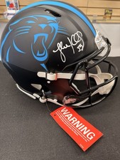 Luke Kuechly Carolina Panthers Auto Regulation Football Helmet Beckett Cert