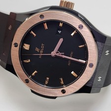 W/Box Hublot Classic Fusion 42 mm 18K Rose Gold Ceramic Watch 542.CO.1181.RX 7