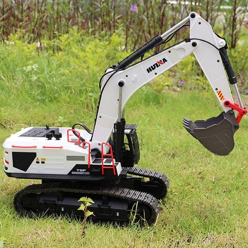 HUINA 1/14 RC Metal Excavator Model 1594 Radio Light Battery 22CH Sound - Picture 3 of 10