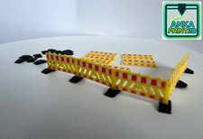 Spur N, 1:160, 10 Stück ,Baustellenabsperrung, Gelb, Baustellenschilder