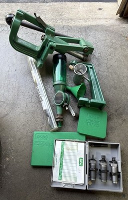 RCBS RC II Reloading Press Uniflow Powder Measure 45 ACP 2 Die Set Extras