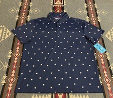 Birdie Bound Performance Golf Balls Pront Polo Shirt Mens L AOP NWT T46