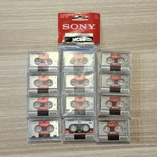 Lot of 12 Microcassette Tapes MC-60 Sony Lanier Imation 1 NEW PACK