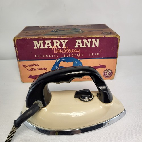 Thorn Electrical Industries Ltd 1938 Mary Ann Doubleway Iron Vintage Rare UK - Picture 16 of 24