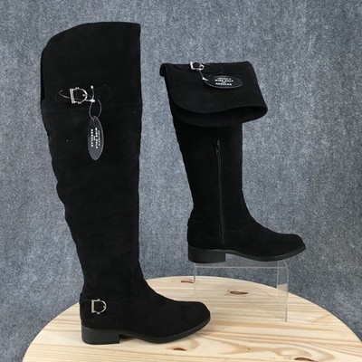 NEW American Rag Cie Boots Womens 5.5 Adarra Over The Knee Riding Boot Black
