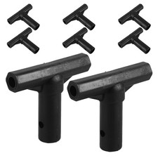 8 Pcs T-shaped Connection Part Trampoline Net Cover Parts Caps for Poles