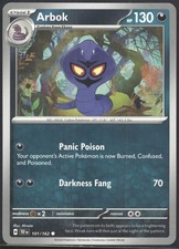 Arbok 101/162 Temporal Forces Pokemon Card 2024 Near Mint