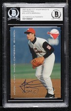 BAS 2001 Grandstand Quad City River Bandits Justin Morneau BGS Authentic ow6