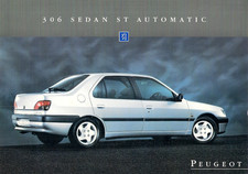 Peugeot 306 Sedan ST 2.0 Automatic 1995 UK Market Single Sheet Sales Brochure 