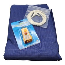 Earth Logic Grounding Sheet Queen Silver Fiber Earthing w/ Cord Tester