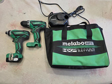 Metabo HPT Set  Cordless Impact Driver DS 10DFL2 Drill WH10DFL2  Charger Battery