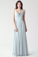Dusty blue formal dress