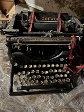 Underwood Antique Black Typewriter Vintage Collectible thumbnail