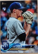 Eric Lauer 2018 Topps Update US82 Rookie Card MLB Baseball New Sealed bbC. rookie card picture