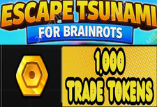 🌊Escape Tsunami For Brainrots 💰 1000 Tokens‼️CHEAPEST + FAST‼️
