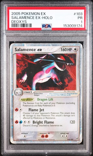Salamence ex graded PSA 1 for sale on eBay