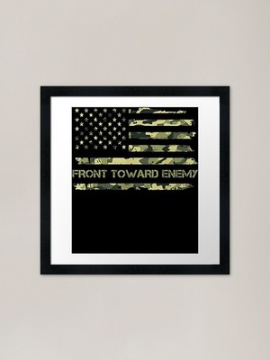 Front Toward Enemy, Militärfront gerahmtes Wandbild Poster Leinwanddruck Bild
