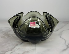 Vintage Viking Glass Handmade console bowl si...