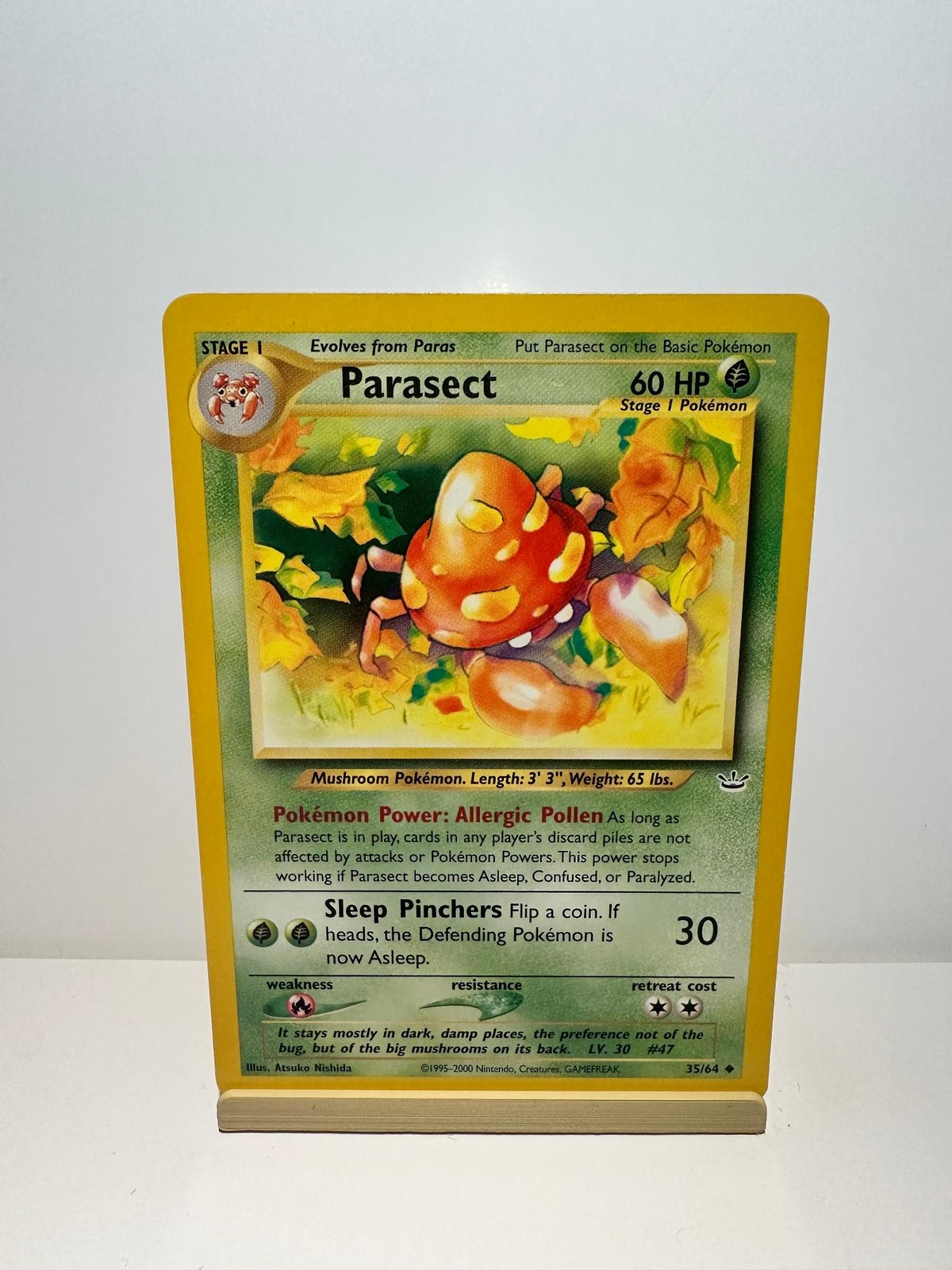 Parasect 35/64 Uncommon Neo Revelation Pokemon Near Mint