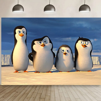 The Penguins Of Madagascar Tapeten Kindertapete Schlafzimmer Tapete Dekoration