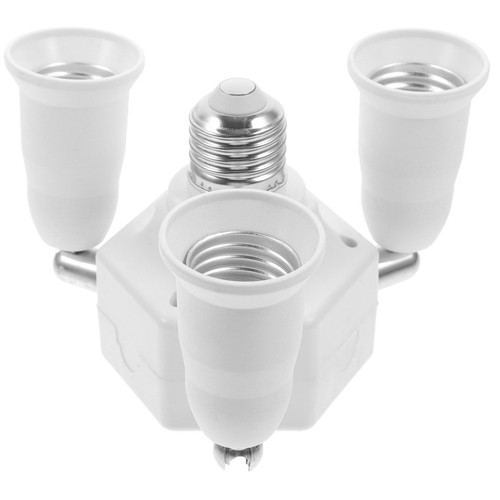 OHOIOLLA Light Socket Splitter White Compact For Light Holder 1Set 5